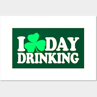 I Love Day Drinking, I heart Day Drinking - St Patricks Day Drinking Team Shirt, - Irish Pride, Irish Drinking Squad, St Patricks Day 2018, St Pattys Day, St Patricks Day Shirts Posters and Art